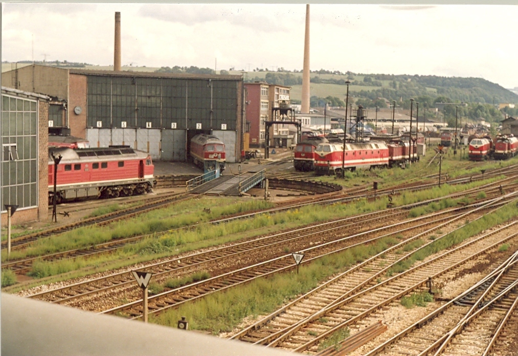 Bahnbetriebswerk Saalfeld 1990