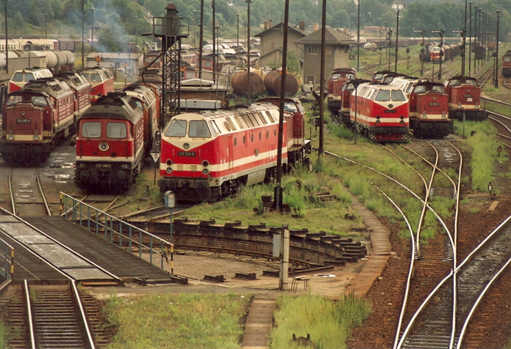 Bahnbetriebswerk Saalfeld 1990
